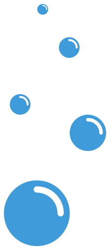 Abstrakte blaue Blasen auf schwarzem Hintergrund