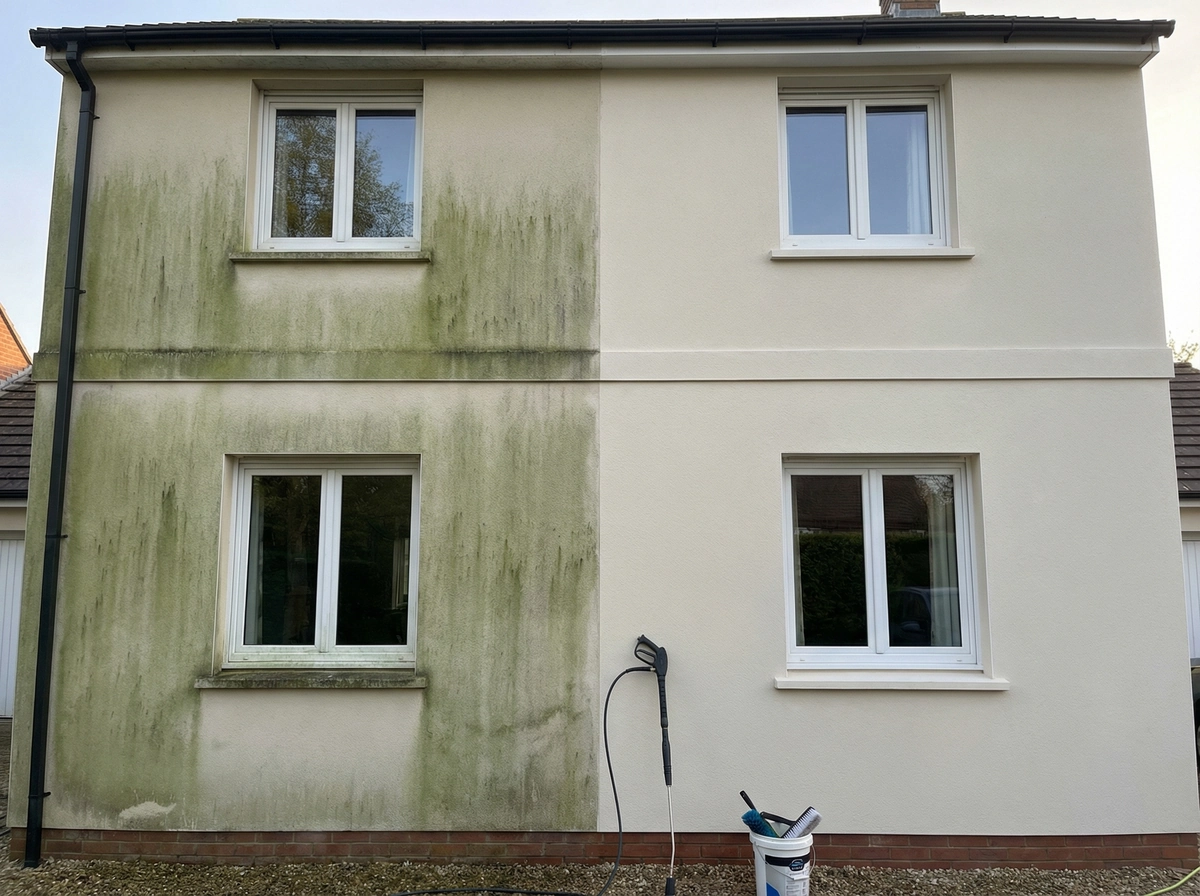 algenentfernung fassade
