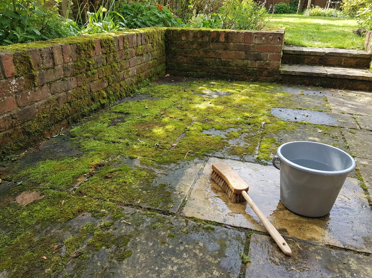 grünbelag entfernen